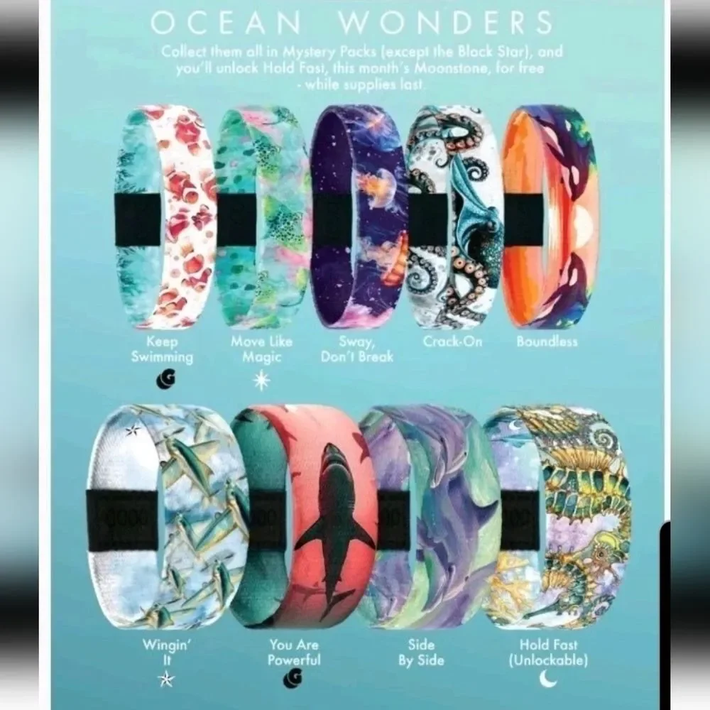 ZOX "BOUNDLESS" #553 OCEAN WONDERS redeemed GOLDIE Collectible WRISTBAND - Picture 4 of 6